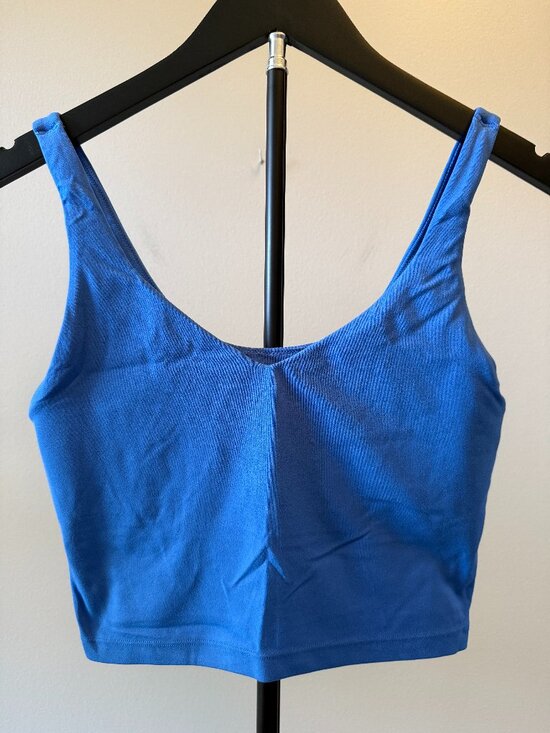 Offline Other - OFFLINE by Aerie Real Me Low Key Longline Sports Bra Blue Medium